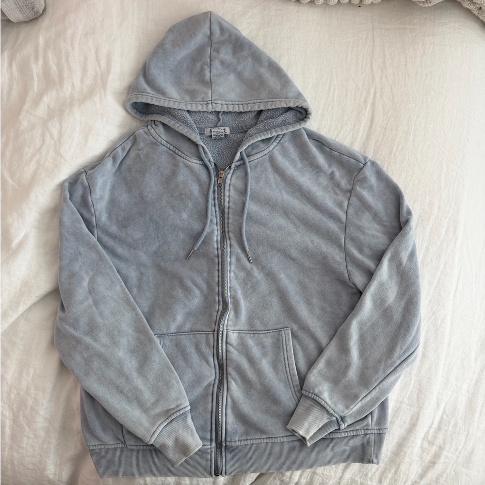 Blue Zip Up Hoodie